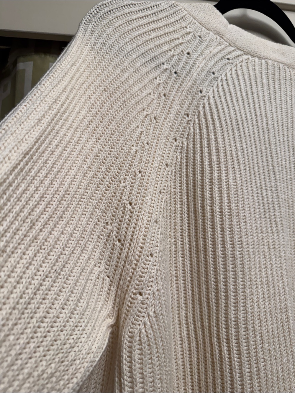 Free Assembly Ivory Button-Front Ribbed Cardigan - Picture 3 of 5